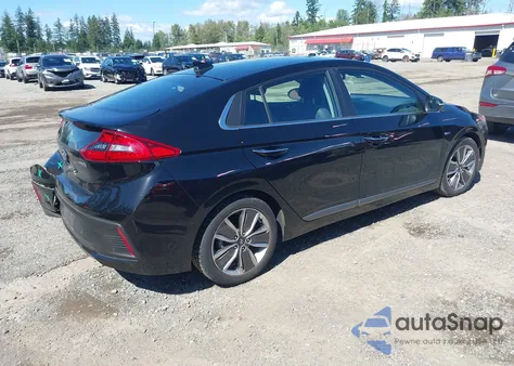 2019 Hyundai Ioniq Hybrid Limited из США, поврежденный, VIN KMHC05LC2KU109955